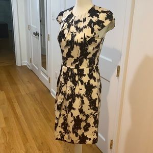 Shoshanna Black and Cream Dress